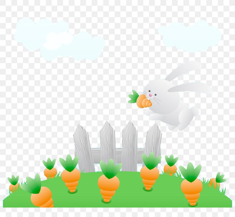 Rabbit, PNG, 800x757px, Rabbit, Beak, Bird, Carrot, Cartoon Download Free
