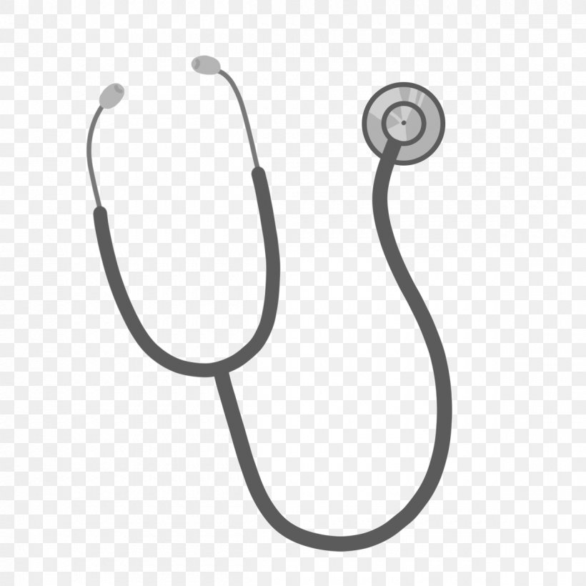 Stethoscope Physician Auscultation Nursing, PNG, 1200x1200px, Stethoscope, Auscultation, Black And White, Body Jewelry, Fashion Accessory Download Free