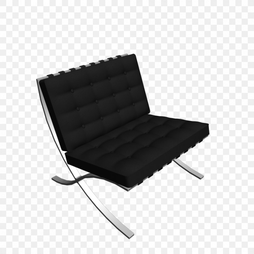 Barcelona Chair Couch Industrial Design, PNG, 1000x1000px, Chair, Armrest, Barcelona Chair, Comfort, Couch Download Free