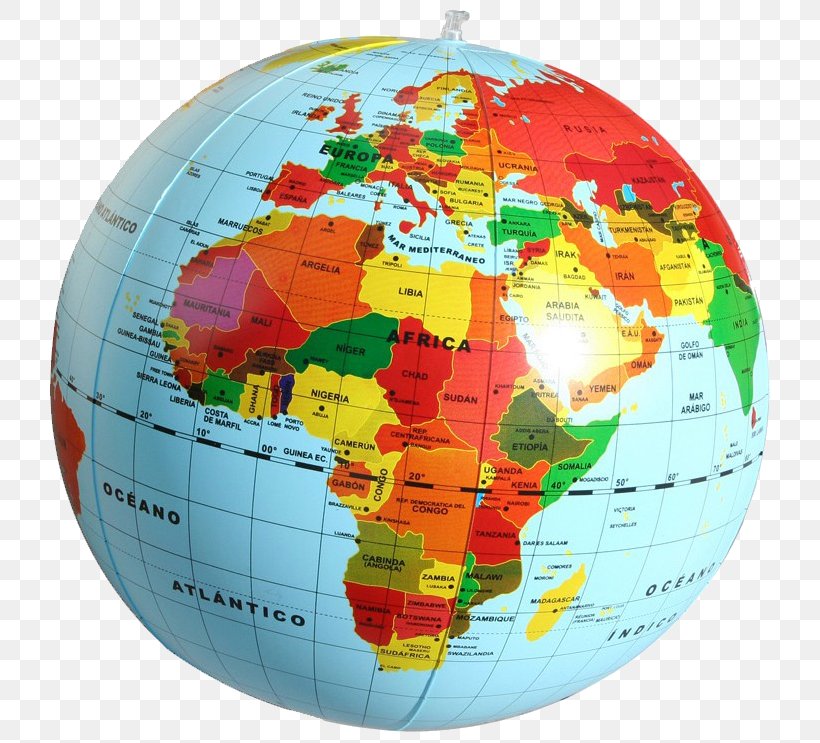 Globe Mapa Polityczna Toy Balloon Earth, PNG, 740x743px, Globe, Cartography, Earth, Game, Inflatable Download Free
