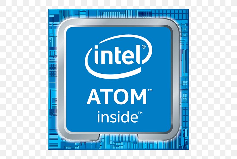 Intel Atom Central Processing Unit Intel Core, PNG, 550x550px, Intel, Area, Atom, Brand, Cache Download Free