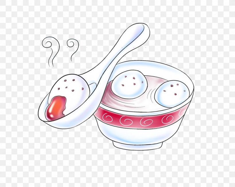 Tangyuan Dumpling Glutinous Rice, PNG, 1076x859px, Tangyuan, Bowl, Cartoon, Cup, Cutlery Download Free