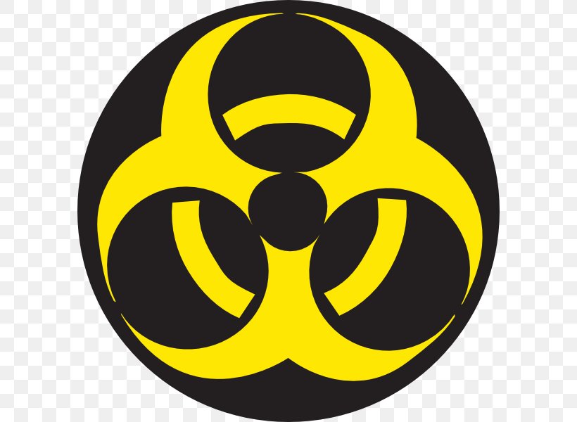 Biological Hazard Logo Symbol Clip Art, PNG, 600x600px, Biological Hazard, Color, Dangerous Goods, Decal, Hazard Download Free