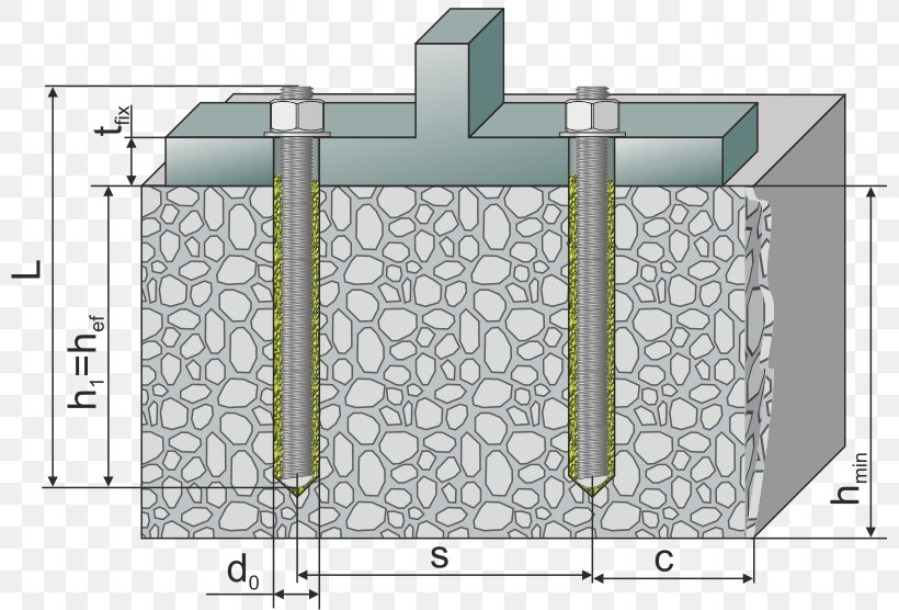 Анкер Anchor Bolt Epoxy Resin Concrete, PNG, 800x556px, Anchor Bolt, Area, Concrete, Elevation, Epoxy Download Free