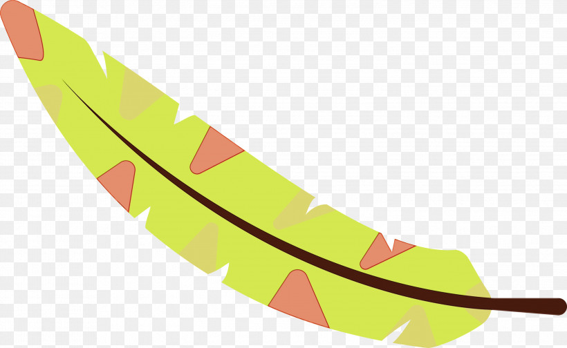 Leaf Angle Line Yellow Meter, PNG, 2999x1844px, Cartoon Feather, Angle, Biology, Leaf, Line Download Free