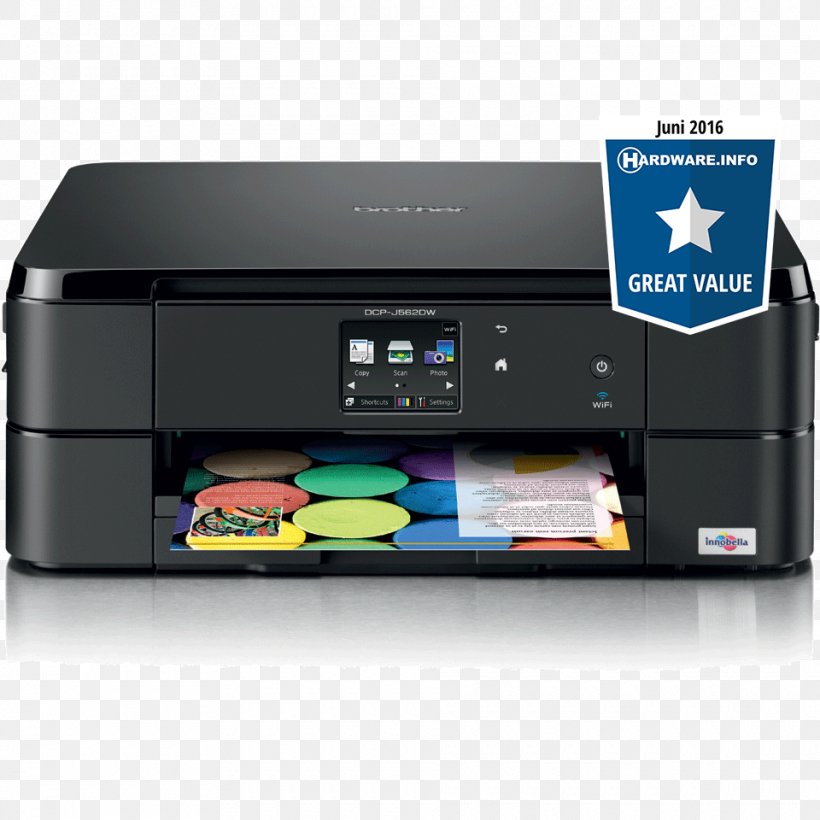 Multi-function Printer Inkjet Printing Brother Industries, PNG, 960x960px, Multifunction Printer, Brother Dcpj562dw, Brother Industries, Canon, Color Printing Download Free