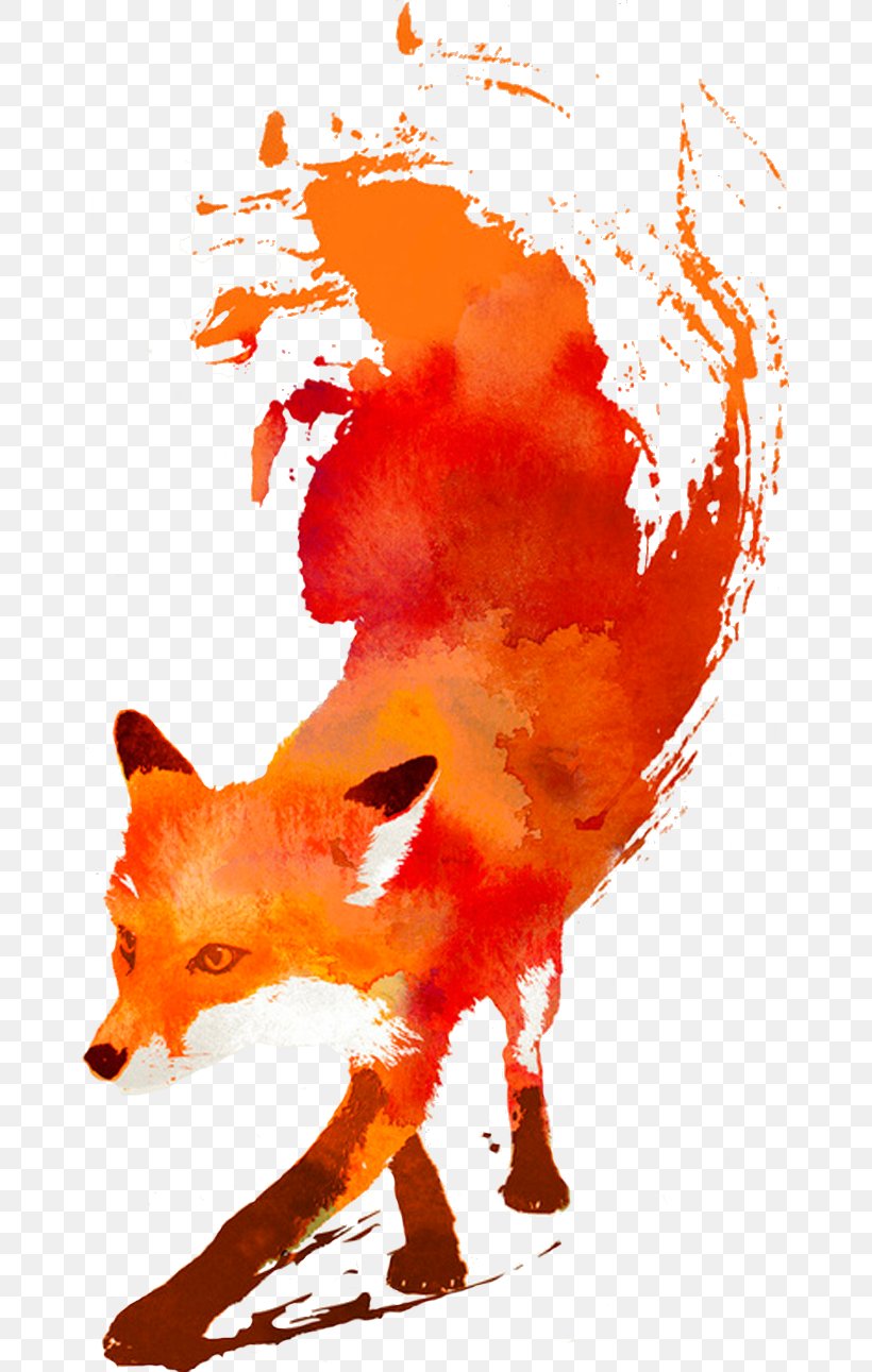 Red Fox Art Watercolor Painting, PNG, 665x1291px, Red Fox, Art, Art Museum, Artist, Carnivoran Download Free
