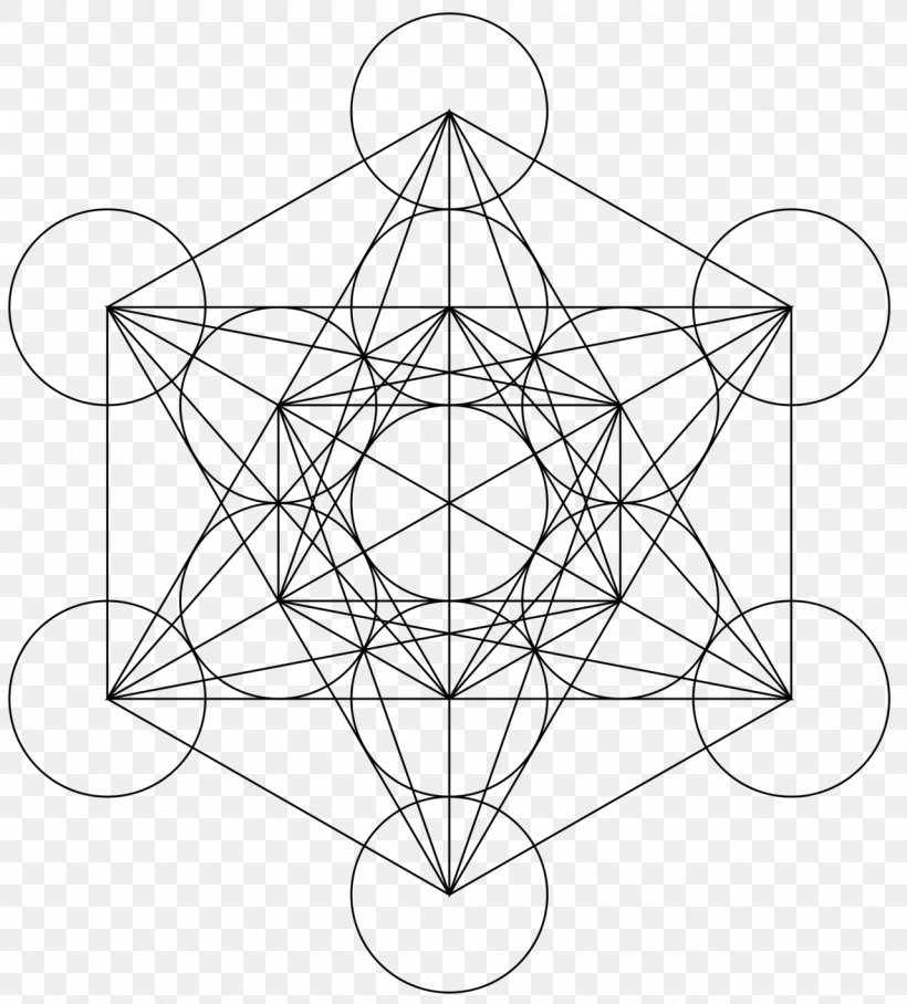 Sacred Geometry Overlapping Circles Grid Metatron, PNG, 1280x1418px, Sacred Geometry, Area, Artwork, Black And White, Cube Download Free