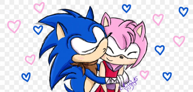 Amy Rose Knuckles The Echidna Keyword Research, PNG, 1280x610px, Watercolor, Cartoon, Flower, Frame, Heart Download Free