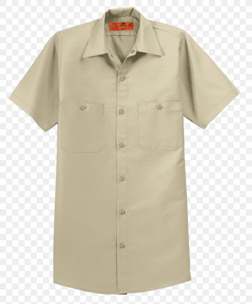 Red Kap Men's Industrial Work Shirt SP24 Sleeve Tops, PNG, 1324x1595px, Shirt, Beige, Blouse, Button, Collar Download Free