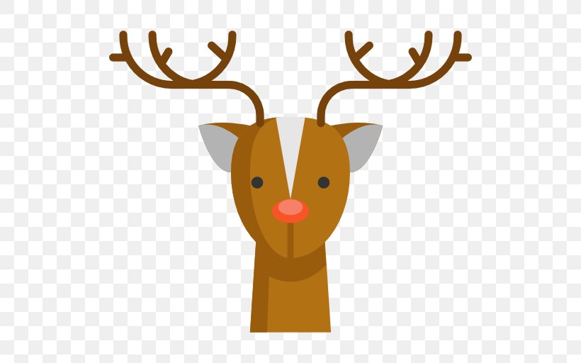 Reindeer Christmas Clip Art, PNG, 512x512px, Reindeer, Antler, Christmas, Christmas Card, Deer Download Free