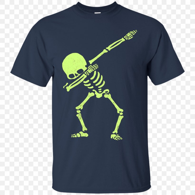 T-shirt Hoodie Dab Skeleton, PNG, 1155x1155px, Tshirt, Active Shirt, Bag, Black, Bone Download Free