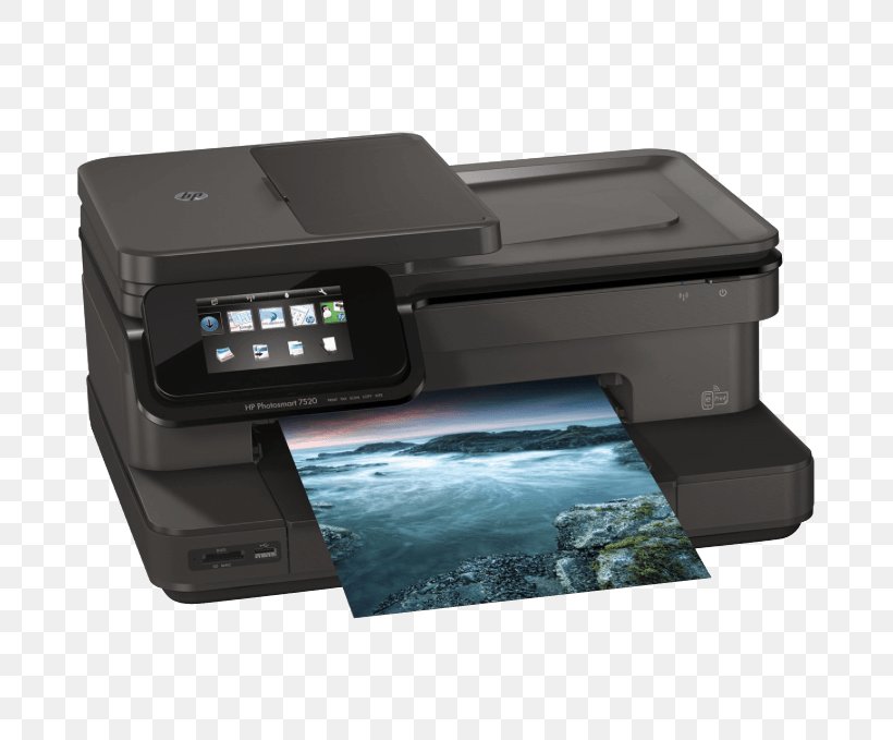 Hewlett-Packard Multi-function Printer Ink Cartridge HP Photosmart, PNG, 679x679px, Hewlettpackard, Electronic Device, Fax, Hp Laserjet, Hp Photosmart Download Free
