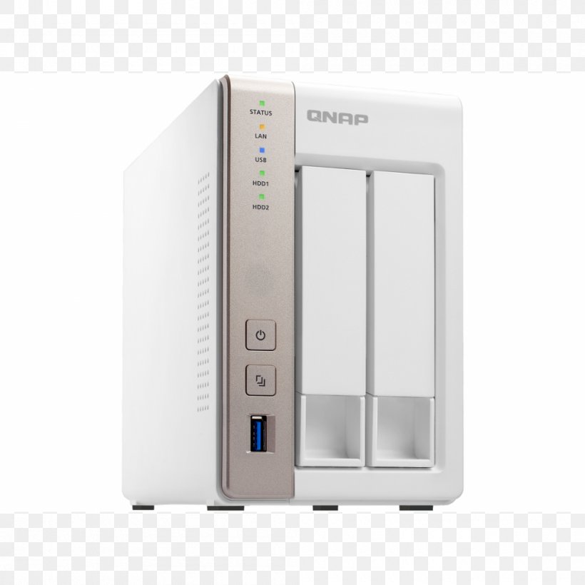 Network Storage Systems QNAP Systems, Inc. Data Storage Qnap TS-253A-4G 2 Bay Nas QNAP TS-251+, PNG, 1000x1000px, Network Storage Systems, Computer Servers, Data Storage, Electronic Device, Electronics Download Free