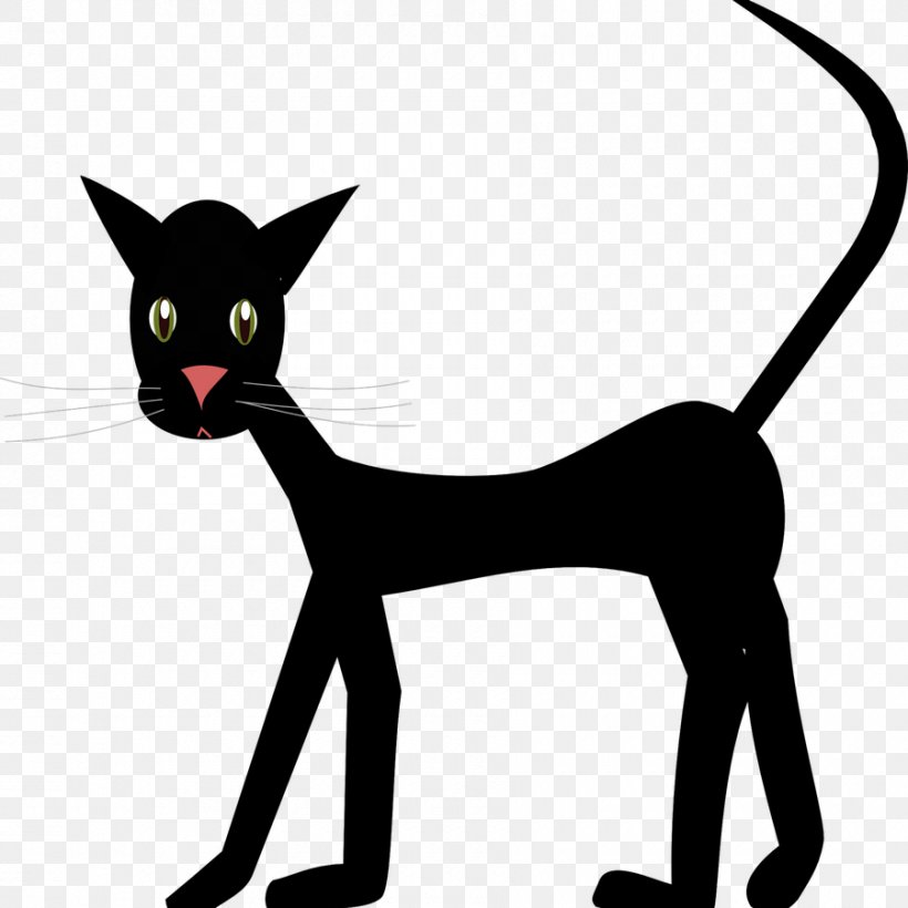 Cat Clip Art Vector Graphics Image, PNG, 900x900px, Cat, Asian, Black Cat, Blackandwhite, Bombay Download Free