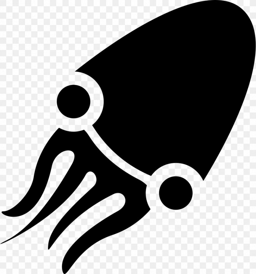 Squid, PNG, 916x980px, Squid, Blackandwhite, Computer Monitors, Logo Download Free