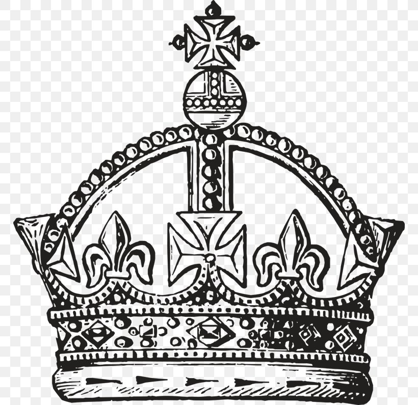 Crown Queen Regnant King Drawing Royal Family, PNG, 768x795px, Crown, Black And White, Bohemian Rhapsody, Coronation Of The British Monarch, Drawing Download Free