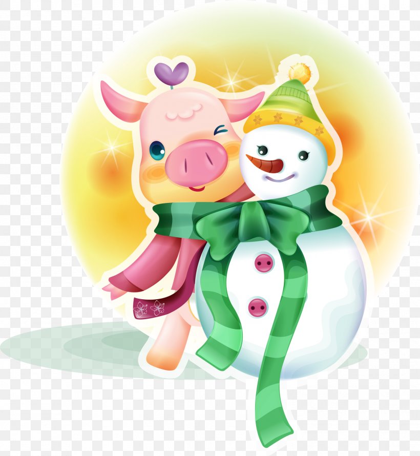 Domestic Pig Desktop Wallpaper Chinese New Year, PNG, 1474x1600px, Domestic Pig, Art, Baby Toys, Chinese New Year, Christmas Download Free