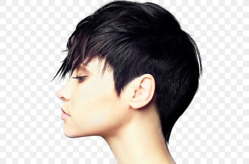 Hairstyle Bangs Long Hair Punk Rock Png 527x540px