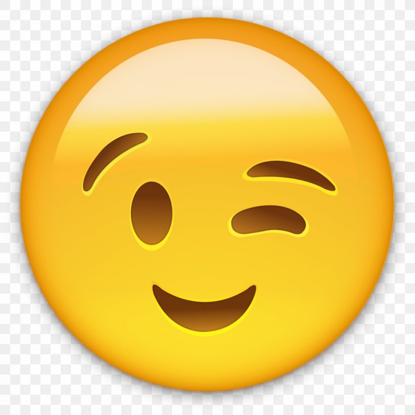 Smiley Emoticon Wink WhatsApp Clip Art, PNG, 1200x1200px, Smiley, Emoji, Emoticon, Face, Facebook Download Free