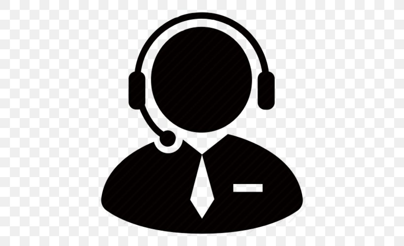 Customer Service Call Centre Clip Art Technical Support, PNG, 500x500px, Customer Service, Audio Equipment, Blackandwhite, Call Centre, Communication Device Download Free
