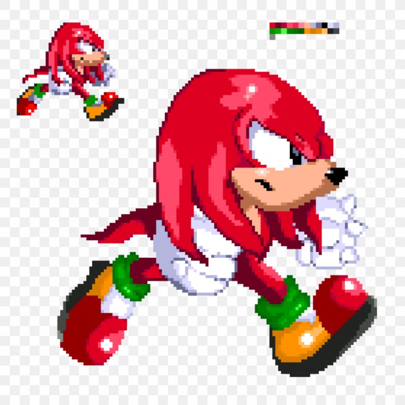 Knuckles The Echidna Knuckles' Chaotix Sonic CD Metal Sonic Sprite, PNG, 894x894px, Knuckles The Echidna, Art, Cartoon, Christmas, Christmas Decoration Download Free