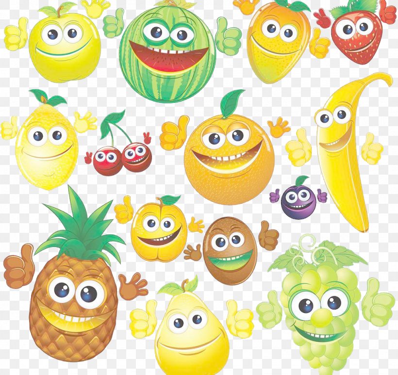 Fruit Cartoon Stock Illustration Clip Art, PNG, 1024x966px, Fruit, Animation, Cartoon, Drawing, Emoticon Download Free