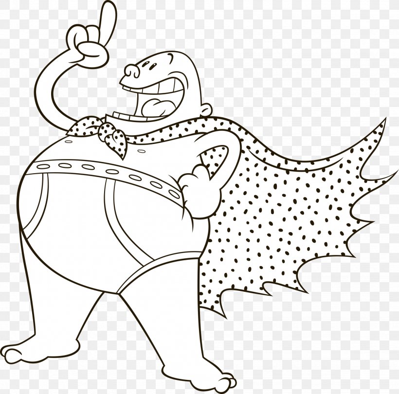 Coloring Book Captain Underpants Drawing Page, PNG, 1951x1929px, Coloring Book, Animal Figure, Art, Blackandwhite, Book Download Free