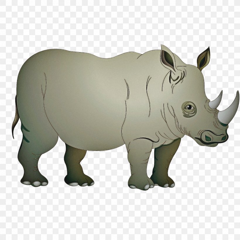 Animal Cartoon, PNG, 1276x1276px, Rhinoceros, Animal, Animal Figure, Black Rhinoceros, Cartoon Download Free