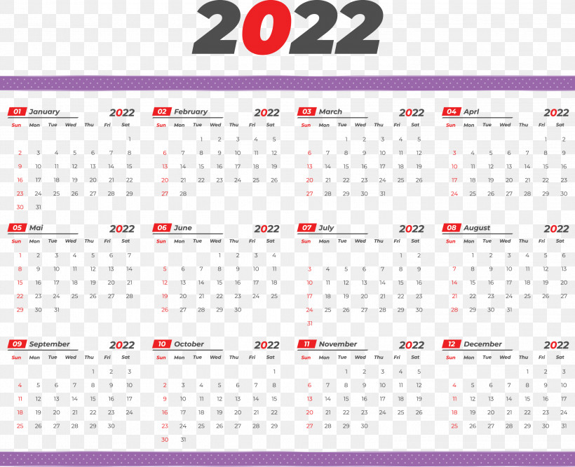 2022 Yeary Calendar 2022 Calendar, PNG, 3000x2439px, Meer, Calendar System, Flat Design, Royaltyfree, Vector Download Free