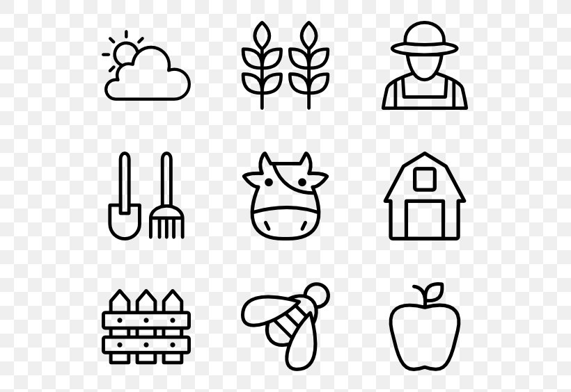 Clip Art, PNG, 600x564px, Farm, Area, Art, Black, Black And White Download Free