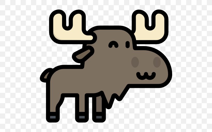 Moose Vector Graphics, PNG, 512x512px, Moose, Animal, Carnivoran, Cattle Like Mammal, Mammal Download Free
