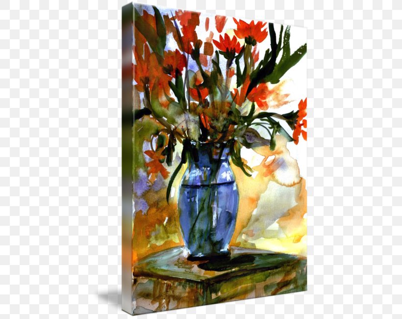 Floral Design Vase Watercolor Still Life Still Life Photography, PNG, 444x650px, Floral Design, Acrylic Paint, Art, Artwork, Blue Download Free