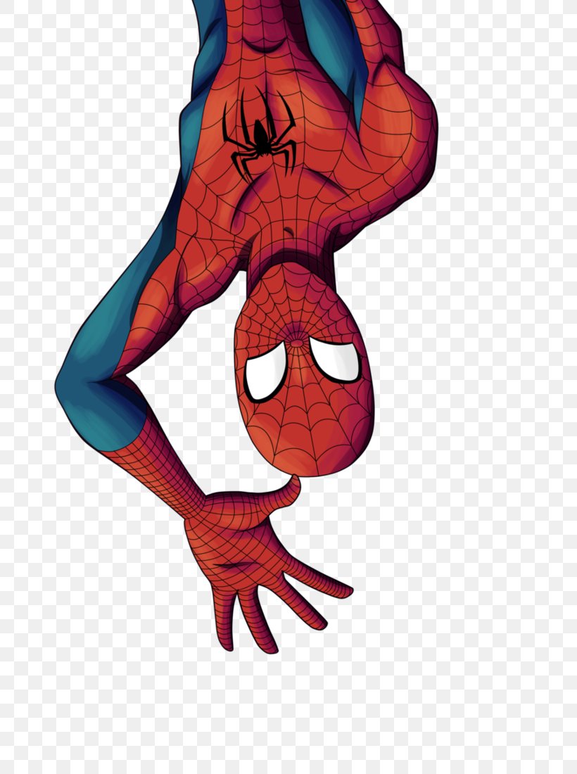 Spider-Man Deadpool DeviantArt Superhero, PNG, 726x1100px, Watercolor, Cartoon, Flower, Frame, Heart Download Free