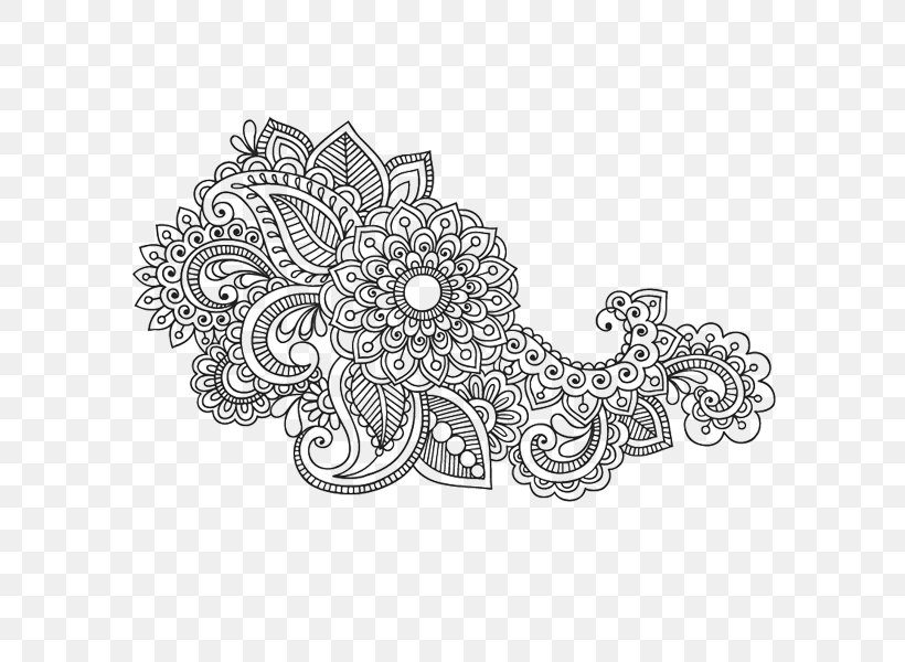 Mehndi Henna Tattoo Clip Art, PNG, 650x600px, Mehndi, Art, Black And White, Body Jewelry, Brooch Download Free