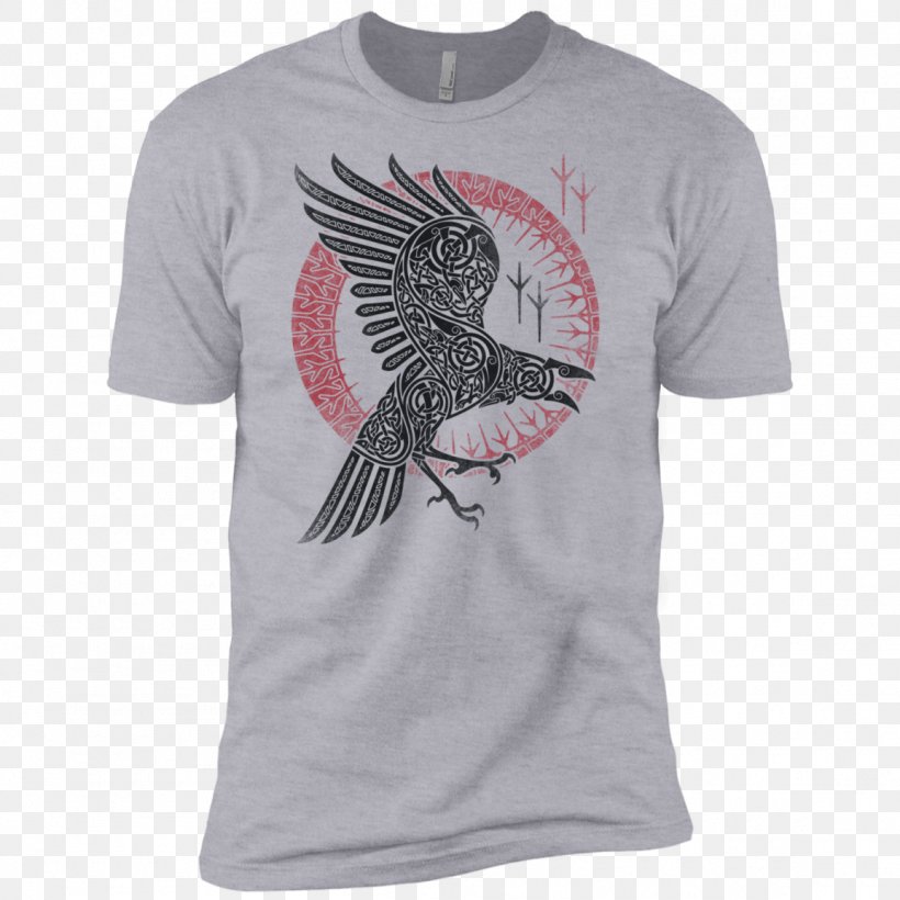 Odin T-shirt Common Raven Loki Huginn And Muninn, PNG, 1155x1155px, Odin, Active Shirt, Berserker, Clothing, Common Raven Download Free