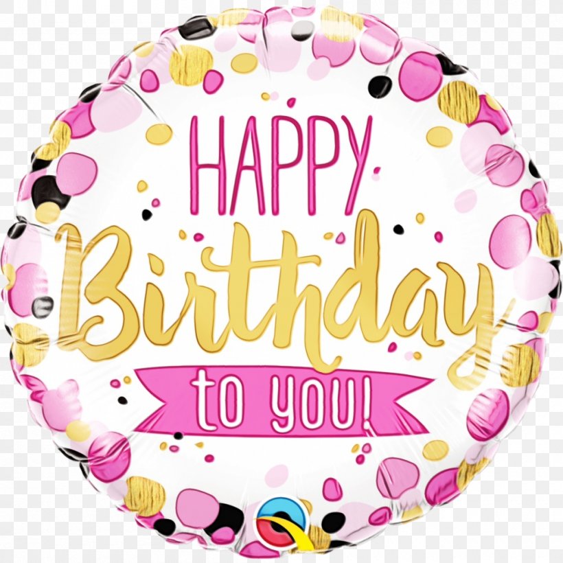 Happy Birthday Gold, PNG, 1000x1000px, 18 Happy Birthday, Balloon, Birthday, Bopet, Cake Download Free