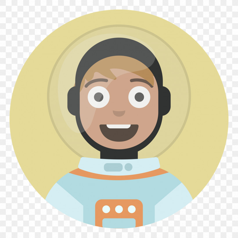 Astronaut Avatar, PNG, 2500x2500px, Cartoon, Behavior, Forehead, Geometry, Happiness Download Free