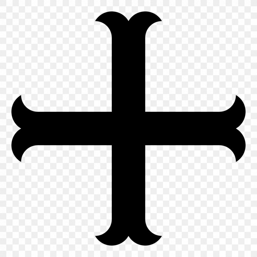 Christian Cross Heraldry Cross Moline, PNG, 1200x1200px, Christian Cross, Black And White, Christian Cross Variants, Christianity, Cross Download Free