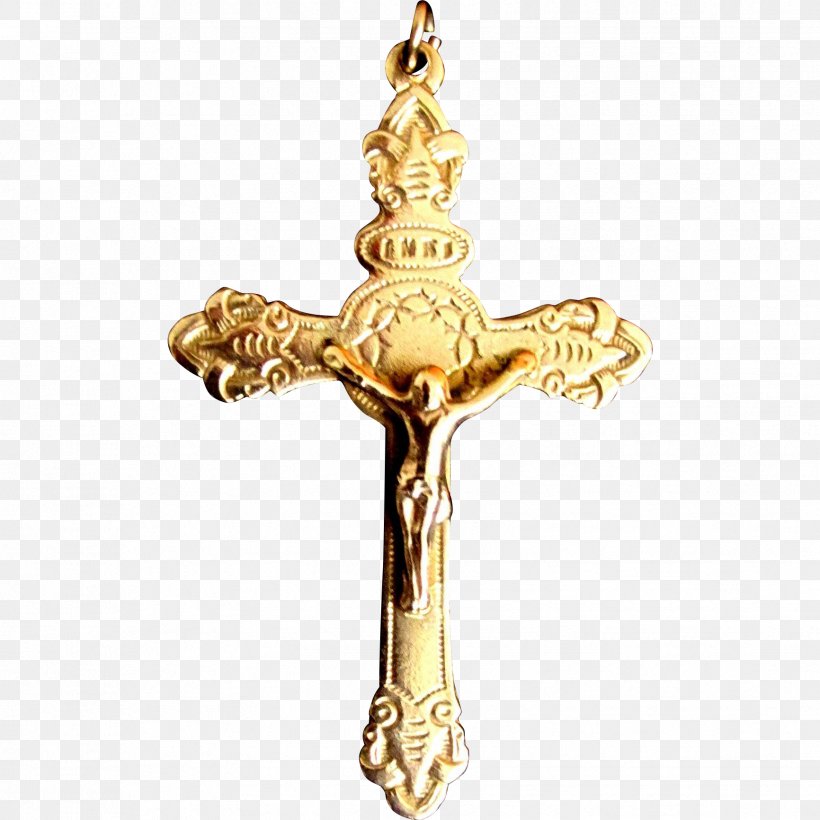 Crucifix Cross Charms & Pendants Gold Jewellery, PNG, 1732x1732px, Crucifix, Artifact, Brass, Carat, Charm Bracelet Download Free