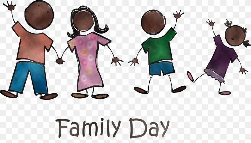 Family Day Happy Family Day Family, PNG, 3000x1717px, Family Day, Animation, Cartoon, Child, Family Download Free