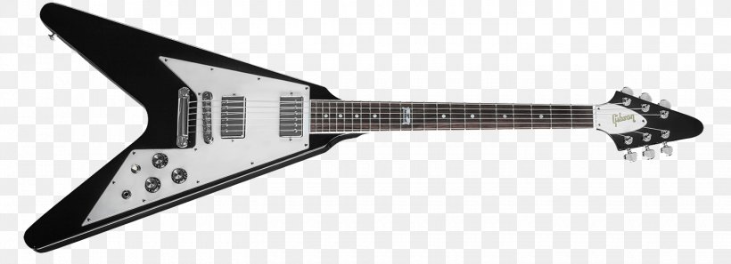 Gibson Flying V Electric Guitar Gibson Brands, Inc. Gibson Firebird, PNG, 1440x522px, Gibson Flying V, Acoustic Electric Guitar, Bass Guitar, Black And White, Dave Mustaine Download Free