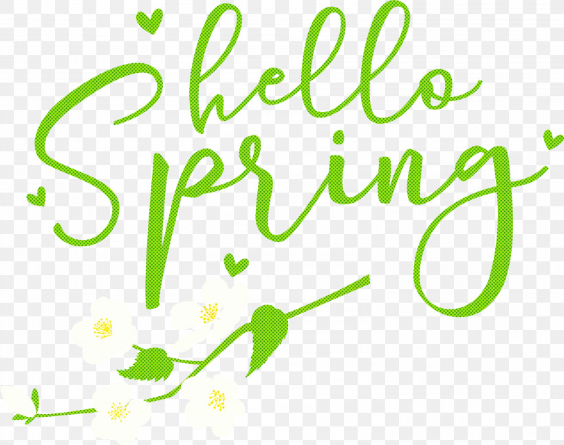 Hello Spring Spring, PNG, 2999x2369px, Hello Spring, Floral Design, Green, Happiness, Leaf Download Free