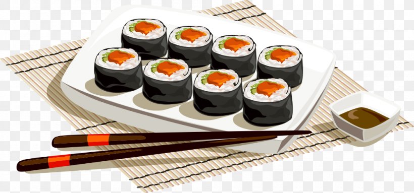 Sushi Japanese Cuisine Fish Slice, PNG, 1000x468px, Sushi, Asian Food, Chopsticks, Cooking, Cuisine Download Free