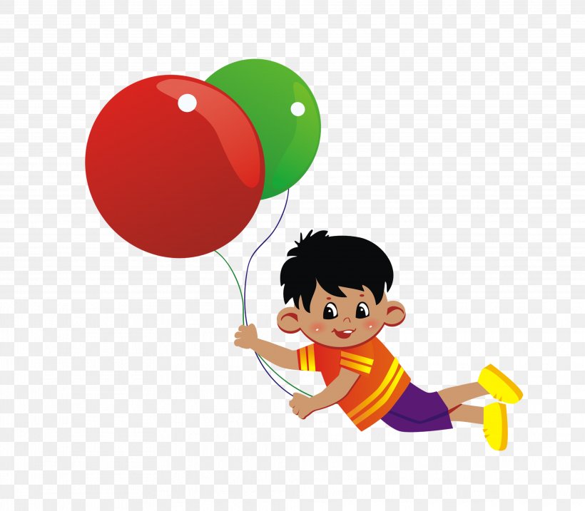 Balloon Illustration, PNG, 3937x3445px, Balloon, Art, Boy, Cartoon, Child Download Free