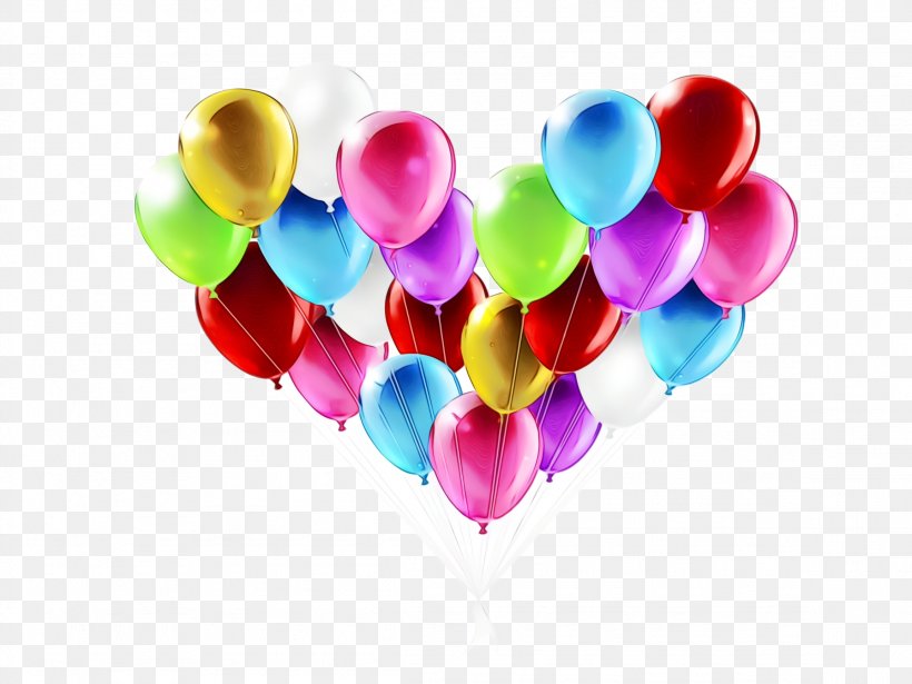 Heart Balloon Love Heart Magenta, PNG, 2308x1732px, Watercolor, Balloon, Heart, Love, Magenta Download Free
