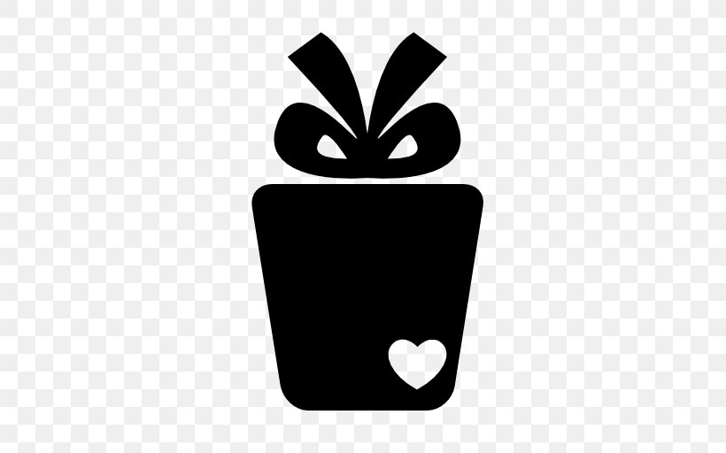 Gift Symbol, PNG, 512x512px, Gift, Black And White, Christmas, Christmas Gift, Heart Download Free