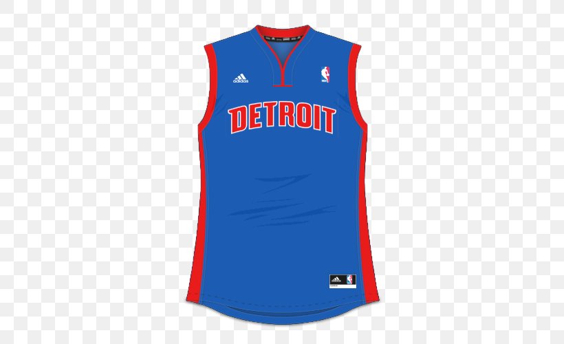 Detroit Pistons Clothing Jersey Sleeveless Shirt Sportswear, PNG, 500x500px, Detroit Pistons, Active Shirt, Active Tank, Clothing, Cobalt Blue Download Free