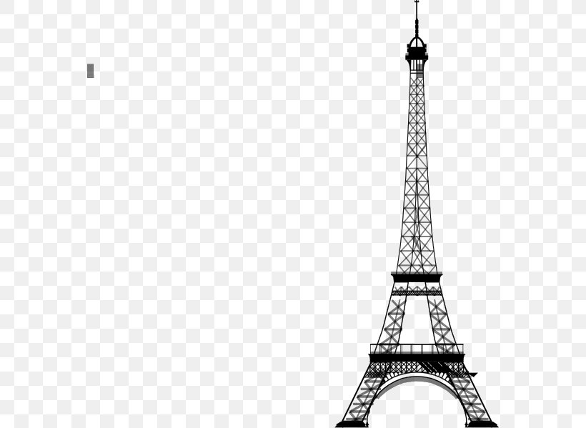 Eiffel Tower Clip Art, PNG, 576x599px, Eiffel Tower, Black And White, Drawing, Line Art, Monochrome Download Free