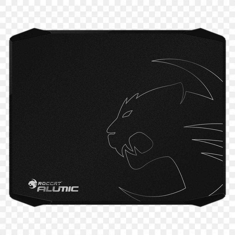 ROCCAT Alumic Double-Sided Gaming Mousepad Mouse Mats, PNG, 1000x1000px, Mouse Mats, Black, Black And White, Black M, Brand Download Free